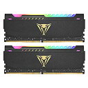 【中古】【輸入品・未使用】Patriot Memory パトリオットメモリ Viper Steel RGB DDR4 3600MHz PC4-28800 16GB (8GBx2枚) デュアルキット デスクトップ用メモリ PVSR416G360