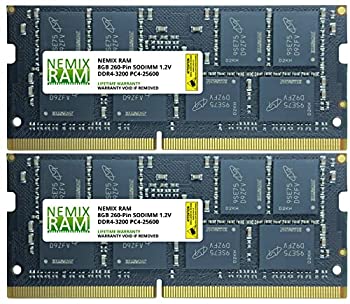 【中古】【輸入品・未使用】NEMIX RAM 16GB Kit 2x8GB DDR4-3200 PC4-25600 SODIMM ノートPC用メモリ