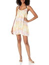 šۡ͢ʡ̤ѡRoxy Women's Standard Print Beachy Vibes Cover Up Dress, Peach Bud Lahaina Lights S, XS