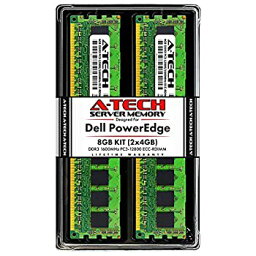 【中古】【輸入品・未使用】A-Tech 8GB (2x4GB) RAM 適合機種: Dell PowerEdge M420, M520, M620, M820 サーバー| DDR3 1600MHz ECC-RDIMM PC3-12800 1Rx4 1.5V 240-Pin ECC