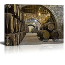 【中古】【輸入品・未使用】wall26 - キャンバスプリントウォールアート - ワイン樽付きセラー | モダンウォールデコレーション/ホーム装飾 ストレッチギ...