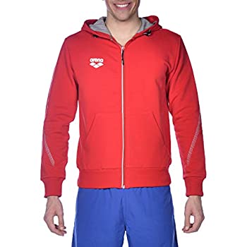 【中古】【輸入品・未使用】Arena Team Line Full Zip Hooded Jacket for Men and Women, Red, 3XL