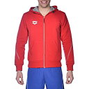 【中古】【輸入品 未使用】Arena Team Line Full Zip Hooded Jacket for Men and Women, Red, 3XL