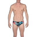 【中古】【輸入品・未使用】Arena メンズ 前シーズンプリント 3インチ ブリーフ アスレチック トレーニング 水着 トロピカルリーフ 26