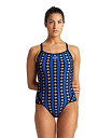 【中古】【輸入品・未使用】Arena Women's Mark Spitz Exclusive Super Fly Back One Piece Swimsuit, Allover Print - Navy/Multi Navy, 30