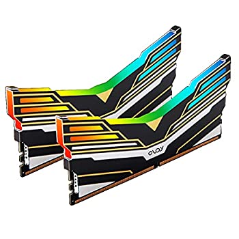 【中古】【輸入品・未使用】オルオイOLOy RGB（発光型）DDR4 3600Mhz（PC4-28800）8GBx2枚(16GBkit)Warhawk Aura Sync RGB シリーズ デスクトップ用メモリ ハイスピードタイ