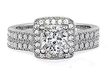 【中古】【輸入品・未使用】Venetiaトップグレードリアルな1カラットプリンセスカットシミュレートダイ..