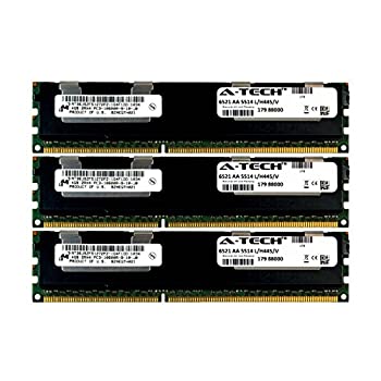šۡ͢ʡ̤ѡA-Tech Micron 12GBå 3X 4GB PC3-10600 1.5V Dell PowerEdge M710hd M820 M915 A3721494 R410 R420 R515 A3721500 R520 R610 A37 21505 R