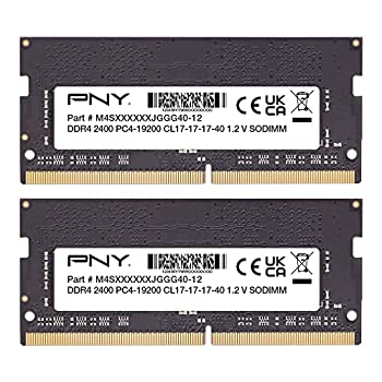 【中古】【輸入品・未使用】PNY 16GB (2x8GB) パフォーマンス DDR4 2400Hz ノートブックメモリキット - (MN16GK2D42400)