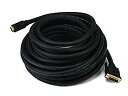 【中古】【輸入品・未使用】Monoprice 102809?35-feet 22?AWG cl2標準HDMI to DVIアダプターケーブル???ブラック 50...