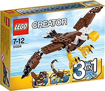 【中古】【輸入品・未使用】レゴ クリエイター・イーグル 31004【メーカー名】レゴ(LEGO)【メーカー型番】31004【ブランド名】レゴ(LEGO)【商品説明】レゴ クリエイター・イーグル 31004当店では初期不良に限り、商品到着から7日間は返品を 受付けております。こちらは海外販売用に買取り致しました未使用品です。買取り致しました為、中古扱いとしております。他モールとの併売品の為、完売の際はご連絡致しますのでご了承下さい。速やかにご返金させて頂きます。ご注文からお届けまで1、ご注文⇒ご注文は24時間受け付けております。2、注文確認⇒ご注文後、当店から注文確認メールを送信します。3、配送⇒当店海外倉庫から取り寄せの場合は10〜30日程度でのお届けとなります。国内到着後、発送の際に通知にてご連絡致します。国内倉庫からの場合は3〜7日でのお届けとなります。　※離島、北海道、九州、沖縄は遅れる場合がございます。予めご了承下さい。お電話でのお問合せは少人数で運営の為受け付けておりませんので、メールにてお問合せお願い致します。営業時間　月〜金　10:00〜17:00お客様都合によるご注文後のキャンセル・返品はお受けしておりませんのでご了承下さい。