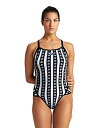 【中古】【輸入品・未使用】Arena Women's Mark Spitz Exclusive Super Fly Back One Piece Swimsuit, Allover Print - Black/Multi, 34