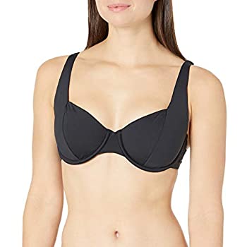 【中古】【輸入品・未使用】Roxy Women's Solid Beach Classics Underwire D-Cup Bikini Top, True Black 211, S