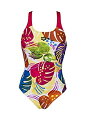 【中古】【輸入品・未使用】Arena Women's Swim Pro Back One Piece Swimsuit, Freak Rose Tropics,...