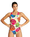 yÁzyAiEgpzArena Women's Swim Pro Back One Piece Swimsuit, Freak Rose Tropics, 30