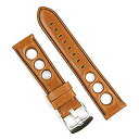 【中古】【輸入品・未使用】B & Rバンド20?mm Tan HorweenレザーRallye時計ストラップバンドブラックステッチ???中長(4)