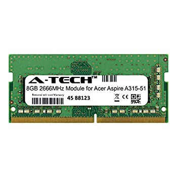 【中古】【輸入品・未使用】A-Tech 8GB モジュール Acer Aspire A315-51 ノートパソコン & ノートブック 互換性 DDR4 2666Mhz メモリー RAM (ATMS269014A25978X1)