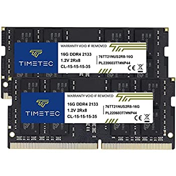 【中古】【輸入品 未使用】Timetec Hynix IC 32GB キット (2x16GB) DDR4 SODIMM Intel NUC KIT Products 2133MHz PC4-17000 Non-ECC Unbuffered 1.2V CL15 デュアルランク