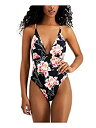 【中古】【輸入品・未使用】Roxy Junior's Printed Beach Classics One Piece Swimsuit, Anthracite Zilla Sample, M