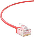 【中古】【輸入品・未使用】InstallerParts イーサネットケーブル CAT6A スーパースリムケーブル UTP 1フィート (50パック) - レッド...