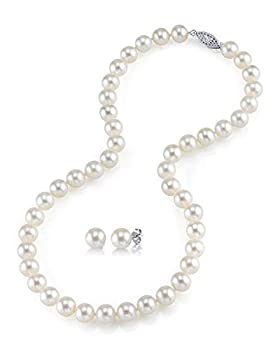 【中古】【輸入品・未使用】14?Kゴールド7???8?mmホワイト淡水養殖真珠とイヤリング