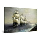 【中古】【輸入品・未使用】Startonight Wall Art Canvas Aivazovscky Parade of the Black Sea Fle...