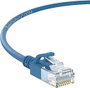 【中古】【輸入品・未使用】InstallerParts イーサネットケーブル CAT6A スリムケーブル UTPブート 0.5フィート (100本パック) ブル...