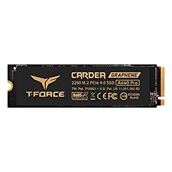 楽天スカイマーケットプラス【中古】【輸入品・未使用】TEAMGROUP T-Force CARDEA A440 Pro Graphene ヒートシンク 2TB DRAM SLC キャッシュ 3D NAND TLC NVMe PCIe Gen4 x4 M.2 2280 ゲーミング内蔵SS