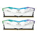 【中古】【輸入品・未使用】TEAMGROUP T-Force Delta RGB DDR5 Ram 32GB キット (2x16GB) 6000MHz (PC5-48000) CL40 デスクトップメモリーモジュール RAM (ホワイト) 600シ