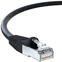 【中古】【輸入品・未使用】InstallerParts (インストーラーパーツ) イーサネットケーブル CAT6ケーブル シールド付き (SSTP/SFTP) ブーツ付き 10フィート ブラック プロフ