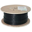 楽天スカイマーケットプラス【中古】【輸入品・未使用】Vertical Cable Cat5e, 350 Mhz, UTP, UV Jacket, Outdoor, CMX, 1000ft, Black, Bulk Ethernet Cable, Wooden Spool