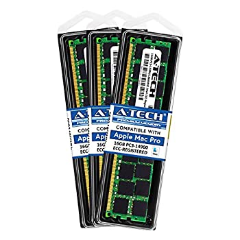 šۡ͢ʡ̤ѡA-Tech for Apple 48GB å (3X 16GB) DDR3 1867MHz / 1866MHz PC3-14900 Mac Pro  2013 MacPro6,1 ME253LL/A A1481 MD878LL/A RAM