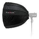 【中古】【輸入品・未使用】Fotodiox EZ-Pro ディープパラボラソフトボックス 28インチ (70cm) - クイック折りたたみ式ソフトボックス ブロンカラースピードリング付き ブロ