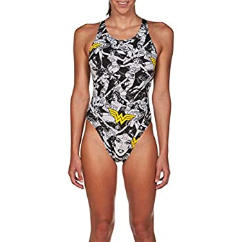 【中古】【輸入品・未使用】Arena レディース WB ワンダーウーマン テックバック MaxLife ワンピース水着 30 ブラック