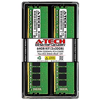 ޡåȥץ饹㤨֡šۡ͢ʡ̤ѡA-Tech 64GB (2x32GB DDR4 3200MHz UDIMM PC4-25600 (PC4-3200AA CL22 DIMM 2Rx8 ΥECC ǥȥå RAM ⥸塼פβǤʤ146,188ߤˤʤޤ