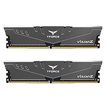 楽天スカイマーケットプラス【中古】【輸入品・未使用】TEAMGROUP T-Force Vulcan Z DDR4 64GB キット （2x32GB） 3600MHz （PC4-28800） CL18 デスクトップメモリーモジュール Ram （グレー） TLZGD464G3600