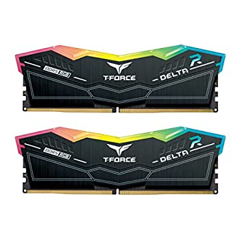 šۡ͢ʡ̤ѡTEAMGROUP T-Force Delta RGB DDR5 32GB å (2x16GB) 6400MHz (PC5-51200) CL40 ǥȥåץ꡼⥸塼 Ram (֥å) Z690 - FF3