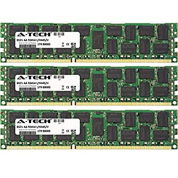 48GB キット (3 x 16GB) Dell PowerEdgeシリーズ M420用。DIMM DDR3 ECC 登録済み PC3-10600R 1333MHz デュアルランク サーバー RAM メモリ。A-T