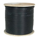 【中古】【輸入品・未使用】Vertical Cable Cat6, UTP Dual Jacket, Direct Burial, 1000ft, Black, Bulk Ethernet Cable