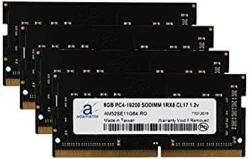 Adamanta 32GB (4x8GB) メモリアップグレード 2017年 Apple iMac 27インチ Retina 5K ディスプレイ DDR4 2400Mhz PC4-19200 SODIMM 1Rx8 CL17 1.