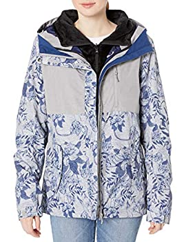 【中古】【輸入品・未使用】Roxy Snow Junior's Jetty 3N1 Jacket, Heather Grey Botanical Flowers, XS