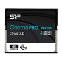 【中古】【輸入品 未使用】Silicon Power 512GB CFast 2.0 CinemaPro CFX310 Memory Card, 3500X and up to 530MB/s Read, MLC, for Blackmagic URSA Mini, Canon XC10/1D