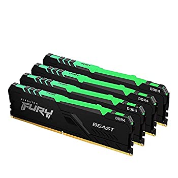 【中古】【輸入品・未使用】キングストン Kingston FURY デスクトップPC用メモリ DDR4 2666MT/秒 16GB×4枚 Kingston FURY Beast ビースト RGB CL16 KF426C16BBAK4/64 製品