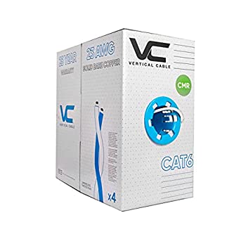 【中古】【輸入品・未使用】Vertical Cable Cat6, 550 MHz, UTP, 23AWG, Solid Bare Copper, 1000ft, White, Bulk Ethernet Cable - 161 Series