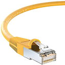 【中古】【輸入品・未使用】InstallerParts イーサネットケーブル CAT5E ケーブルシールド(FTP)ブート 50フィート - イエロー - プロフェッショナルシリーズ - 1ギガビット/