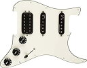 yÁzyAiEgpzFender M^[p[c Pre-Wired Strat Pickguard, Shawbucker Bridge/Gen 4 Noiseless Neck/Middle HSS, Parchment 11 Hole PG