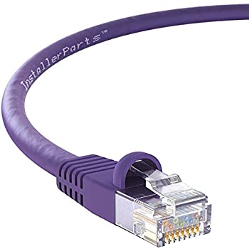 【中古】【輸入品・未使用】InstallerParts (40本パック イーサネットケーブル CAT6ケーブル UTPブーテッド35フィート - パープル - プロフェッショナルシリーズ - 10ギガビ