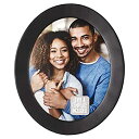 【中古】【輸入品・未使用】Malden International Designs Classic Oval Black Wood Picture Frame,...
