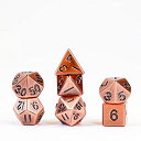 【中古】【輸入品・未使用】Metal Dice Polyhedral Set of 7 die (7) Antique Copper