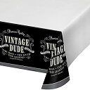 yÁzyAiEgpzCreative Converting 725567 Vintage Dude Plastic Banquet Table Covers, Multicolor